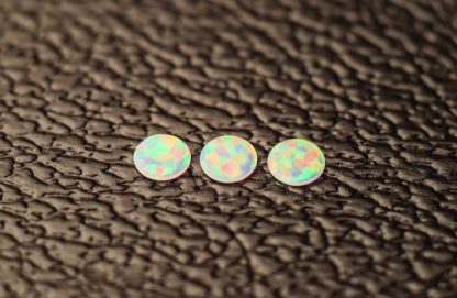 White 3mm Round Coin