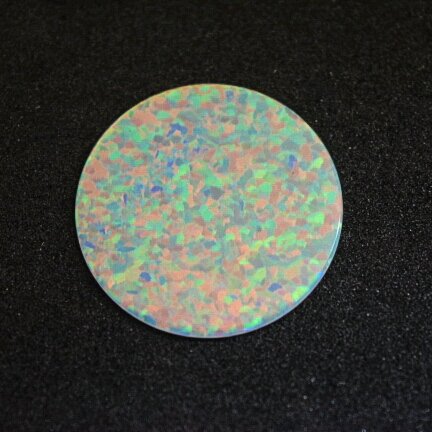 Round-coin-25mm-white-opal