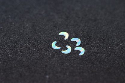 White 5mm Crescent