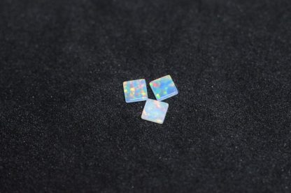 White 4mm Square Coin