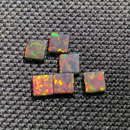Black 4mm Square Coin