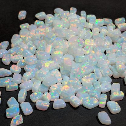 White Tumbled Opals 2-4mm