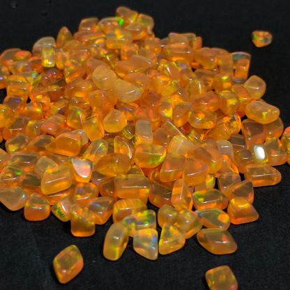 Orange Tumbled Opals