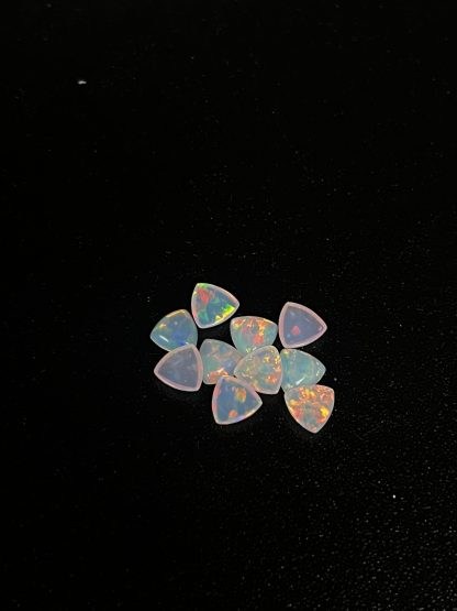 Acadian Glass Works:White 6mm Trillions