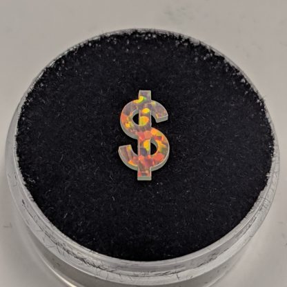 White 10mm Dollar Sign