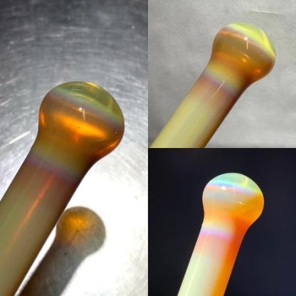 EXP Orange Rainbow Phoenix over Icy White Satin B